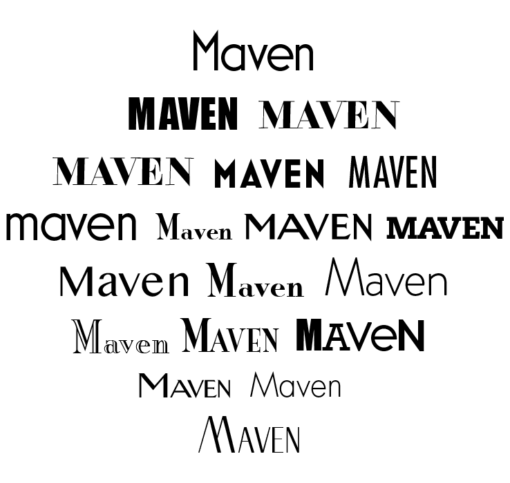Typeface examples